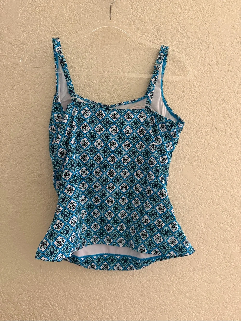 Swim Solutions Printed Tummy Control Tankini Top - Picture 5 of 5